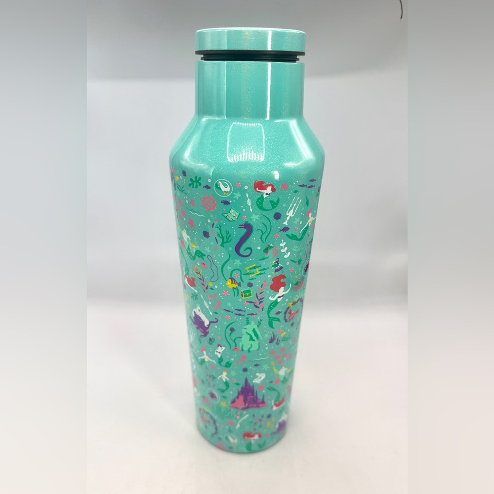 New Corkcicle Disney Princess Ariel Sport Canteen, 20oz Stainless Steel interior